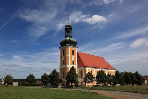 Rosenthal pilgrimage church in Ralbitz-Rosenthal, central pilgrimage site of the Catholic Sorbs,