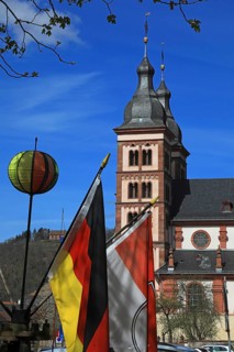 Amorbach Abbey, Monasterium vel Abbatia Amerbacensis, in the Odenwald, former Benedictine Abbey,