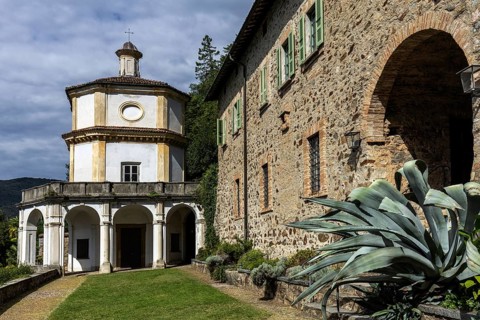 Chapel, San Carlo side chapel of the parish church of Santa Maria del Sasso, Morcote, Lake Lugano,