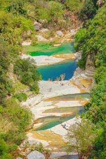 Avola lakes, high angle view, Avola, Noto Valley, Sicily, Italy