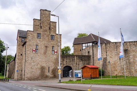Broich Castle, Carolingian fortified castle, today a cultural and event location, Mülheim an der