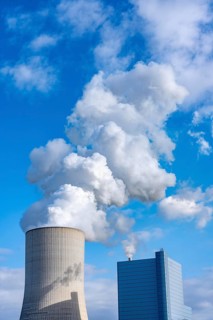 The UNIPER Datteln 4 coal-fired power plant, power plant block and cooling tower, Datteln, North