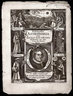 Allegorical titlepage to Dirck Rembrantz van Nierop, Nederduytsche astronomia, 1658