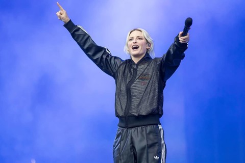 Emily Armstrong, lead singer of Linkin Park live on From Zero World Tour 2025 at the Olympiastadion