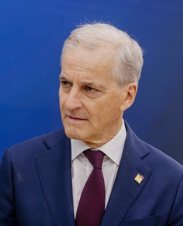 Jonas Gahr Stv?re, Prime Minister of Norway, at the Hannover Messe Hannover, 22 April 2024