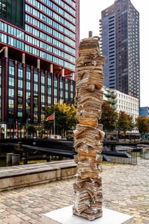 Modern architecture in the city panorama, Rotterdam, the Netherlands