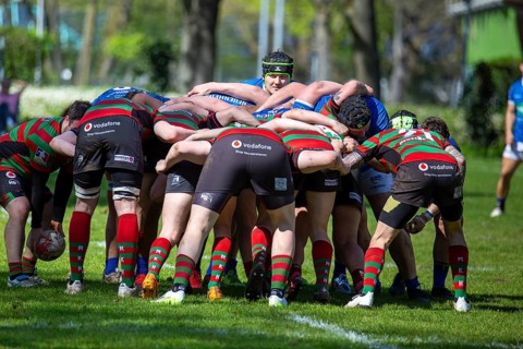 Heidelberg, 06.04.2024, Rugby 1st Bundesliga South/West, Season 2023/24, Matchday 10: SC Neuenheim