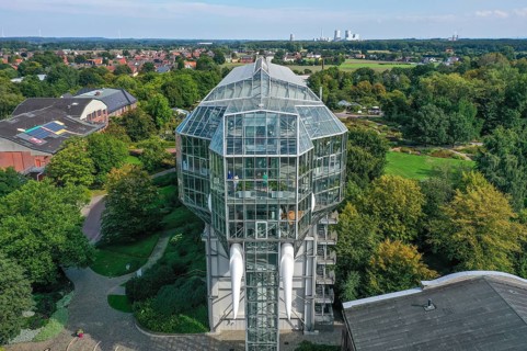 Hamm, North Rhine-Westphalia, Germany - The Maximilianpark in the Westphalian city of Hamm is a