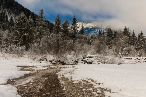 Rissbach creek in the Eng valley, Karwendel mountains, Austria