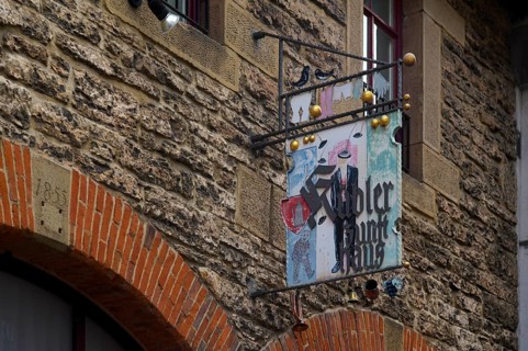 Guild sign, nose sign, Kübler Zunfthaus, Kübelesmarkt, Küblergasse, Altstadt, Bad Cannstatt,