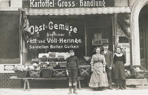 Szczecin, potato wholesaler, fruit and vegetables, fiche, herrings, bollen, cucumbers, anchovies,