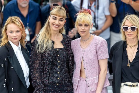 Cannes, France - 16.5.2024: Thora Birch, Imogen Poots, Kristen Stewart and Kim Gordon during THE