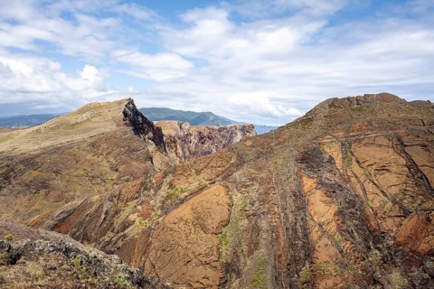 Hiking trail PR 8 on the Vereda Ponta de São Lourenço, Caniçal, Madeira, Portugal