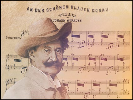 Johann Baptist Strauss II, 1825 – 1899, Austrian composer and violinist, 1879, digitally edited