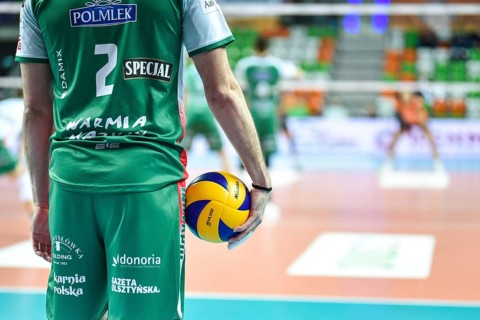 LUBIN, POLAND - MARCH 3, 2019: Men's Volleyball Polish PlusLiga match Cuprum Lubin - Indykpol AZS