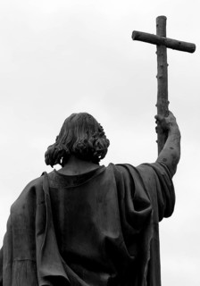 The Boniface monument by Johann Werner Henschel, the bronze sculpture depicting the Apostle of the