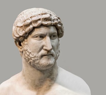 Hadrian or Publius Aelius Hadrianus Augustus, 76 - 138, Roman emperor, digitally edited