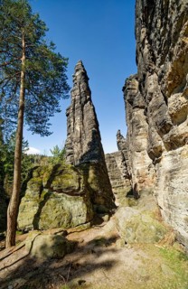 Rock formations, rock towers Hercules columns, natural wonders, climbing rocks, excursion