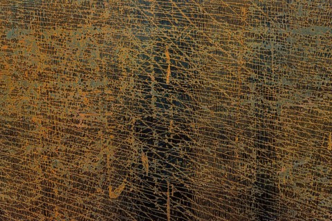 Structure and texture on corten steel plates