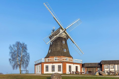 Windmühle Klütz, Klützer Mühle, Klützer windmill, octagonal smock mill at Klützer Winkel, Klützer