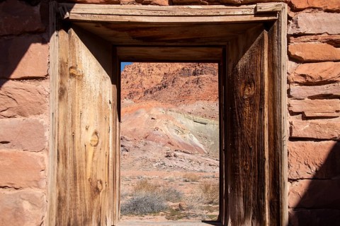 Lee's Ferry, Arizona - Historic buildings at Lee's Ferry on the Colorado River at the north end of