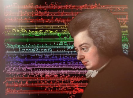 Wolfgang Amadeus Mozart, 1756 – 1791, composer of classical music, First Viennese School, notesheet