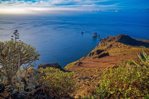 Landscape on the caldera rim of El Hierro