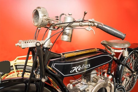 Logo of the Helios motorbike by BFW, Bayerische Flugzeugwerke, 1921