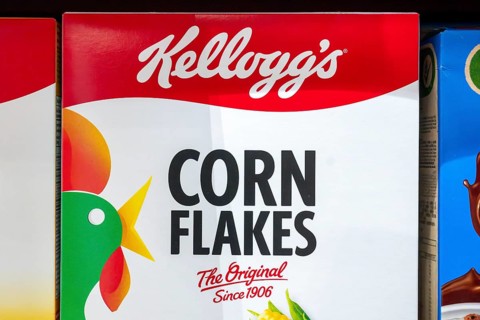 Kellogg's corn flakes packaging, Bangkok, Thailand