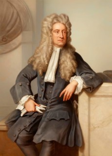 Sir Isaac Newton, 1642-1726, English physicist and mathematician, digitally edited based on a