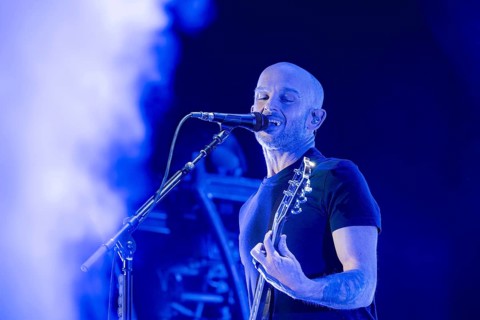 Zach Blair, guitarist of Rise Against live at the Berlin Velodrom on 12.02.2025