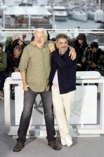 Cannes, France - 20.5.2024: Julian Assange and Eugene Jarecki during the - The Six Billion Dollar