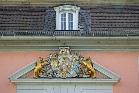 Portal with coat of arms of Elector of Bavaria and Palatinate Karl Theodor, Carl, Bavarian,