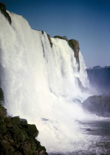 Devil's Throat, Iguazu Falls on the Iguazu River on the border between Brazil and Argentina, South