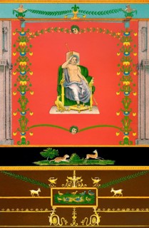 Interior decoration, ancient Roman city of Pompeii
