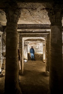 Roman Tombs, Catacombs of Kom El Shoqafa, Kom Al-Shuqafa, Alexandria, Egypt
