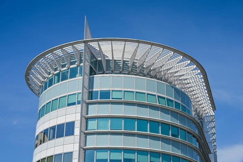 Office and commercial building at Kurfürstendamm 119 and Bornstedter Strasse by architect Helmut