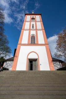 Tower of the historic Nikolaikirche, Siegen North Rhine-Westphalia, Germany
