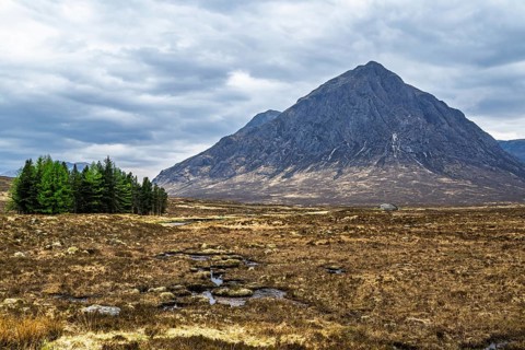 Buachaille Etive Mòr or The Buachaille, Glen Etive, Highlands, Scotland, United Kingdom