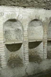 In the crypt of Santa Maria in Cosmedin, Rome, Italy
