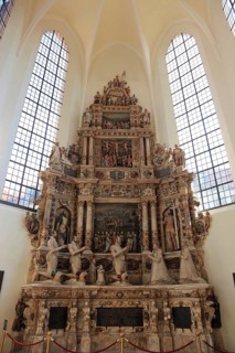 Church of St. Moriz, epitaph of Nikolaus Bergner, alabaster tomb counted among the most beautiful