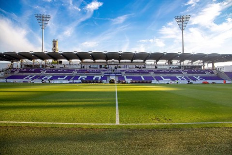 Szusza Ferenc Stadium, Budapest. The traditional club Ujpest FC plays its home games here.