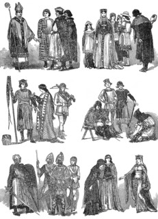 Norman costumes of the 11th and 12th centuries, Anglo Saxon manuscript