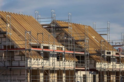 Duisburg, North Rhine-Westphalia, Germany, residential construction in a new development area,