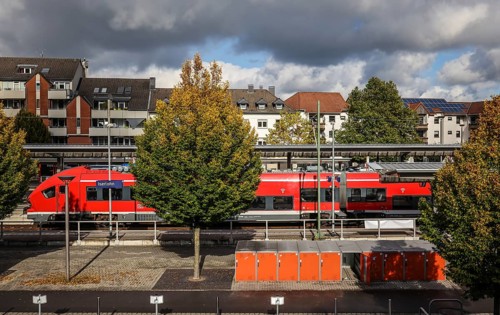 Iserlohn, North Rhine-Westphalia, Germany - Iserlohn railway station. Iserlohn railway station is