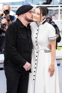 John Travolta and Ella Bleu Travolta photocall for Propeller One-Way Night Coach at the Palais des