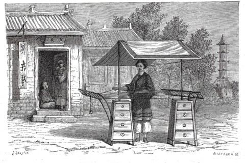 Manufacture of cords and ropes in China in 1875, from the Sosnowski Voyage through China, The