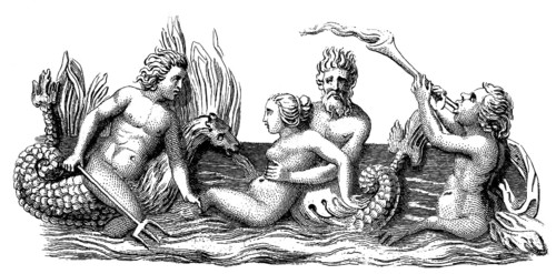 Figures from the poetic operetta Descriptio hiemis, commonly known as Ambra by Lorenzo the