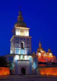 City of Kiev, Saint Michael's Monastery, a monastery of the monks with the Golden Gate Church