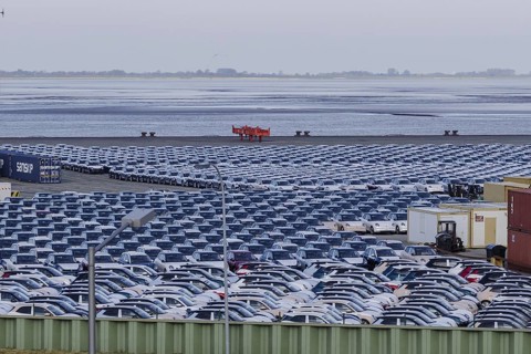 Recording of vehicles of the Ora brand, Great Wall Motors, in Bremerhaven, 08.05.2023, Bremerhaven